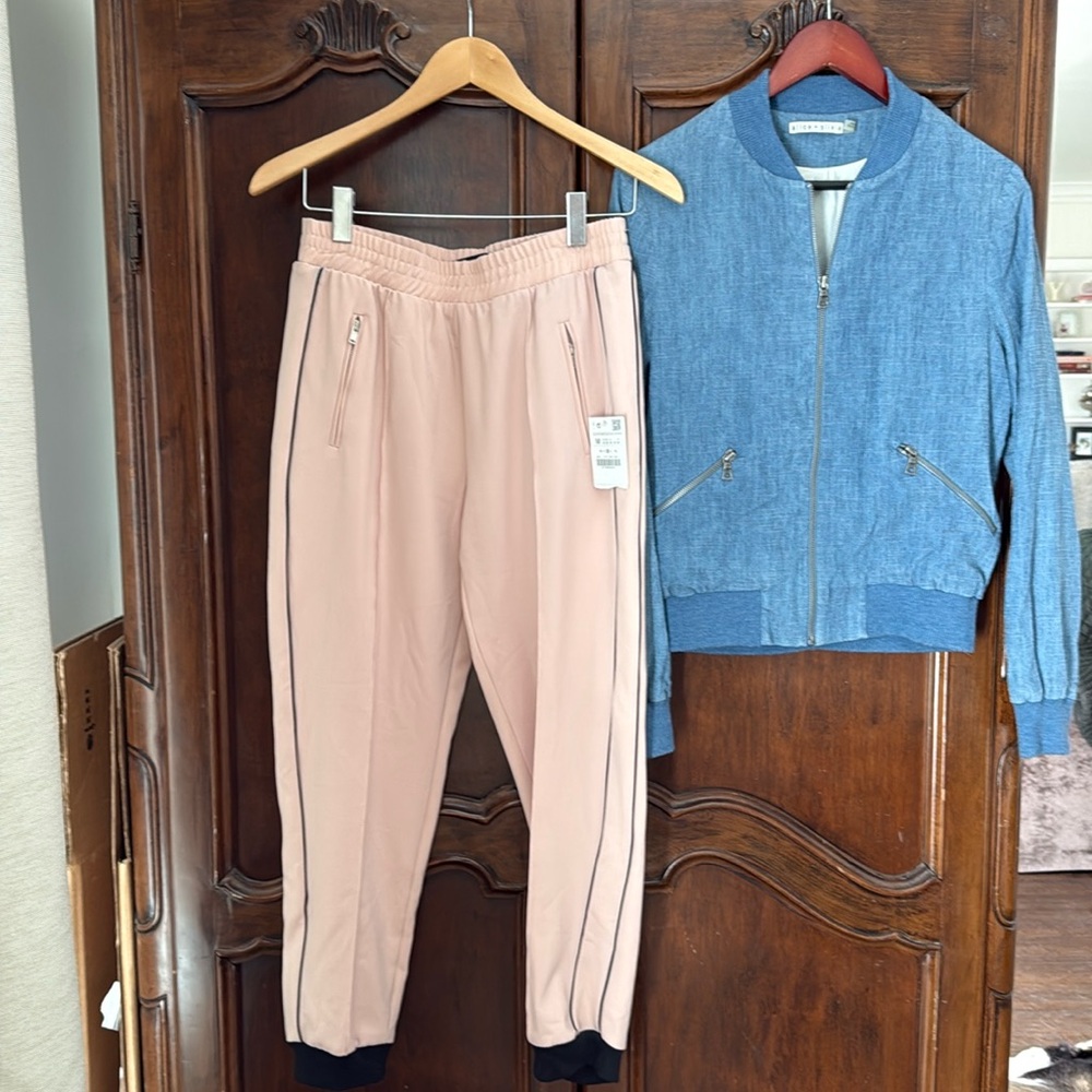 New Zara Pink Jogger Style Casual Pants M